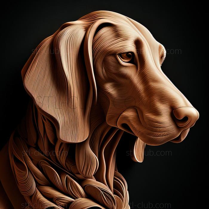 3D model st Russian Hound dog (STL)